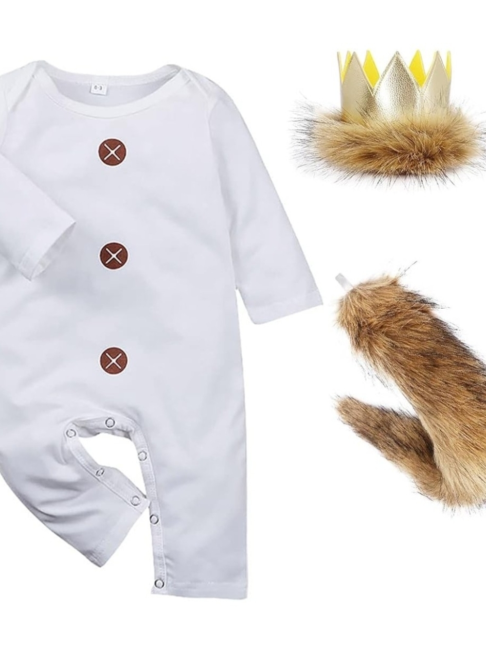 Where The Wild Things Are Romper with Tail and Crown 12/18 months#Halloween #wil